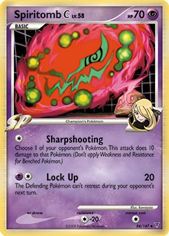Spiritomb C Pokémon card, number 84