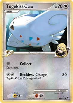 Togekiss C Pokémon card, number 86