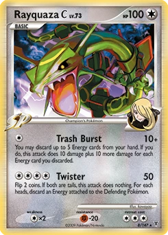 Rayquaza C Pokémon card, number 8