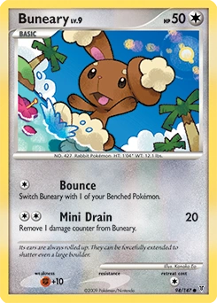 Buneary Pokémon card, number 94