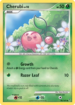 Cherubi Pokémon card, number 96