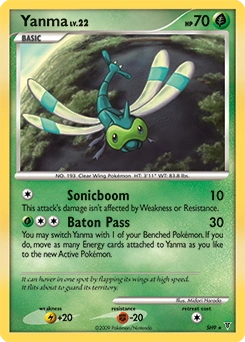 Yanma Pokémon card, number SH9