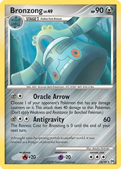 Bronzong Pokémon card, number 14