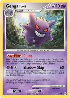 Gengar Pokémon card, number 16
