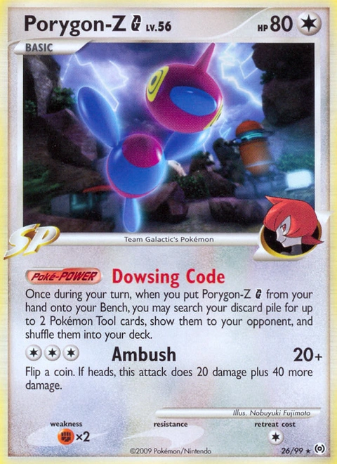 Porygon-Z G Pokémon card from Arceus, number 26 (Standard print)