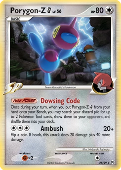 Porygon-Z G Pokémon card, number 26