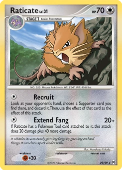 Raticate Pokémon card, number 29
