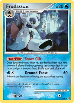 Froslass Pokémon card, number 2