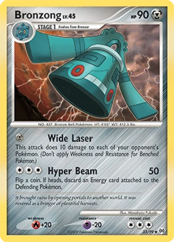 Bronzong Pokémon card, number 33