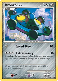 Bronzor Pokémon card, number 34