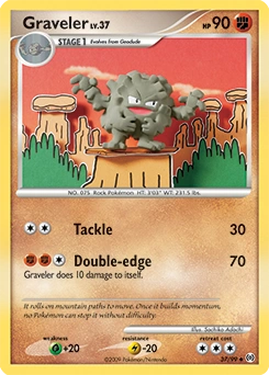 Graveler Pokémon card, number 37