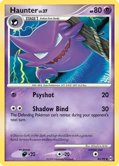 Haunter Pokémon card, number 42