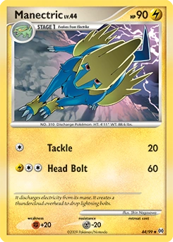 Manectric Pokémon card, number 44