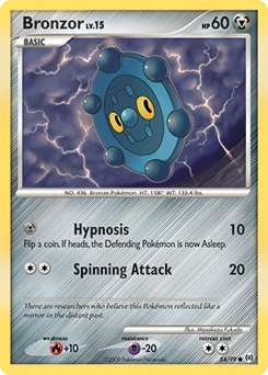 Bronzor Pokémon card, number 54