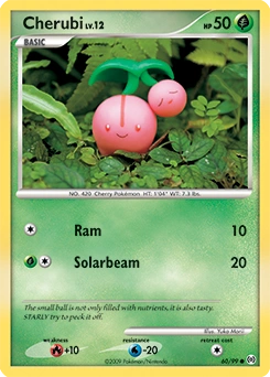 Cherubi Pokémon card, number 60