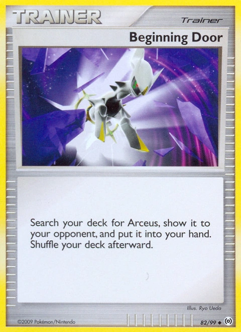 Beginning Door Pokémon card from Arceus, number 82 (Standard print)