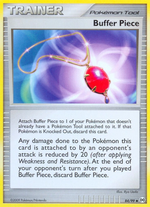 Buffer Piece Pokémon card from Arceus, number 84 (Standard print)