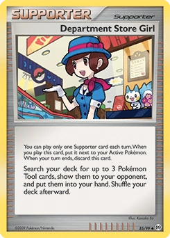 Department Store Girl Pokémon card, number 85