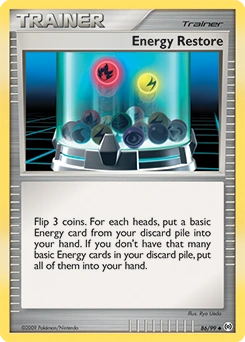 Energy Restore Pokémon card, number 86
