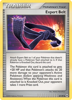Expert Belt Pokémon card, number 87