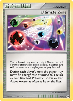 Ultimate Zone Pokémon card, number 91