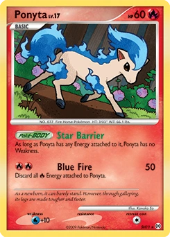 Ponyta Pokémon card, number SH11