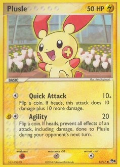 Plusle Pokémon card, number 13