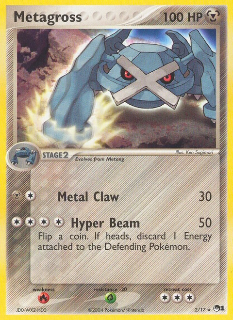 Metagross Pokémon card from POP Series 1, number 2 (Standard print)