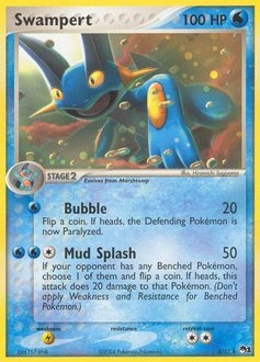 Swampert Pokémon card, number 5