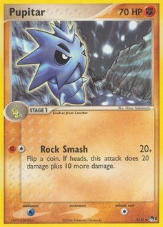 Pupitar Pokémon card, number 9