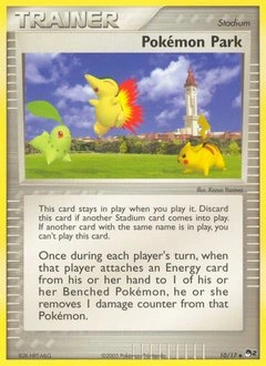 Pokémon Park Pokémon card, number 10