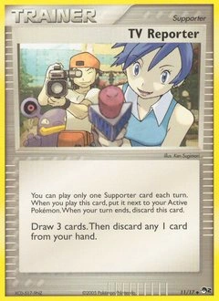 TV Reporter Pokémon card, number 11