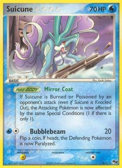 Suicune Pokémon card, number 4