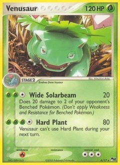 Venusaur Pokémon card, number 6