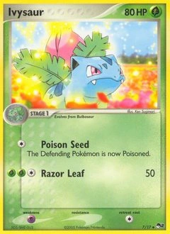Ivysaur Pokémon card, number 7