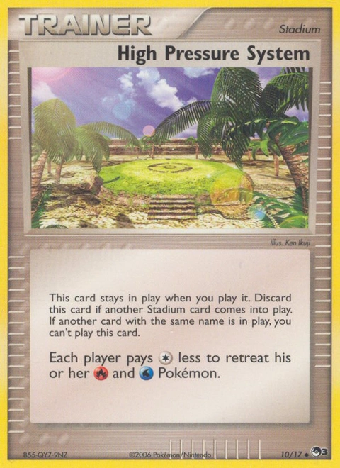 High Pressure System Pokémon card from POP Series 3, number 10 (Standard print)