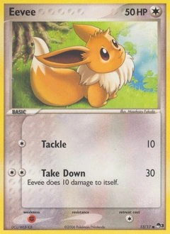 Eevee Pokémon card, number 13