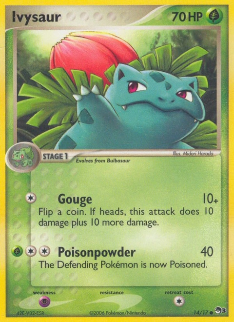 Ivysaur Pokémon card from POP Series 3, number 14 (Standard print)