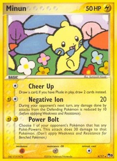 Minun Pokémon card, number 4