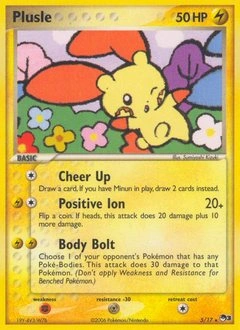 Plusle Pokémon card, number 5
