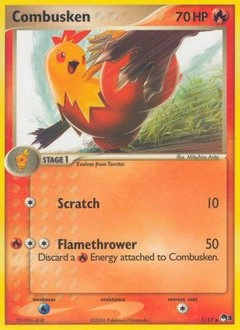 Combusken Pokémon card, number 7