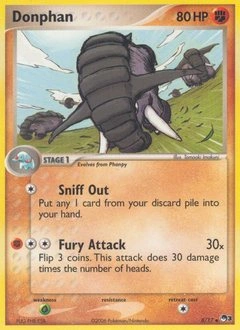 Donphan Pokémon card, number 8