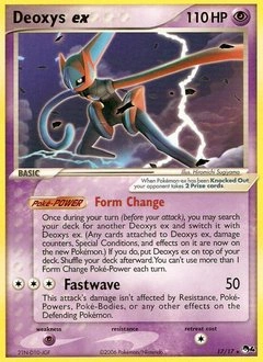 Deoxys ex Pokémon card, number 17
