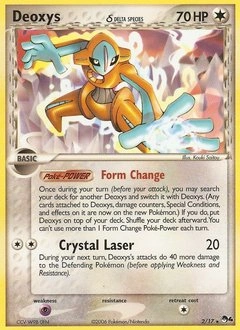 Deoxys δ Pokémon card, number 2