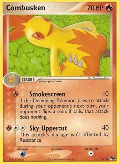Combusken Pokémon card, number 6