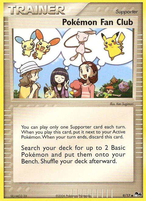 Pokémon Fan Club Pokémon card from POP Series 4, number 9 (Standard print)