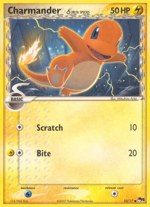 Charmander δ Pokémon card from POP Series 5, number 10 (Standard print)