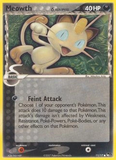 Meowth δ Pokémon card, number 11