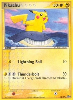 Pikachu Pokémon card, number 12