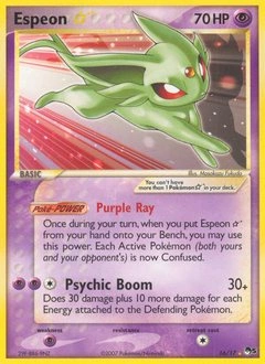 Espeon ★ Pokémon card, number 16